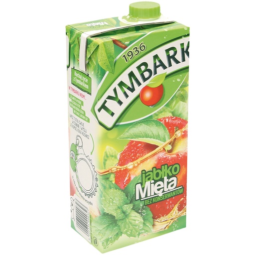 Verfrissend drankje met appelsap en munt-extract uit vruchte