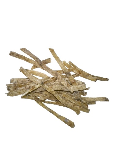 Snacks van Blauwe Wittling, in repen, gezouten, gedroogd