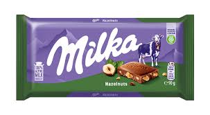 Milka chocolade met hazelnoten 90g