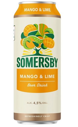 Somersby mango & limoen 4,5% alc. 0,5l