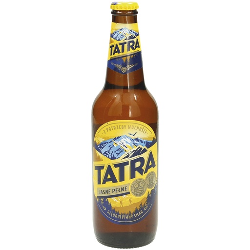 Bier "Tatra" licht 5,8% vol. Plato 11%.