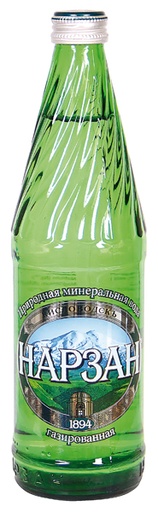 Natuurlijke koolzuurhoudende mineraalwater "Narzan Serebrjan
