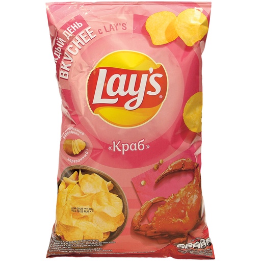 Картофельные чипсы Lays со вкусом краба