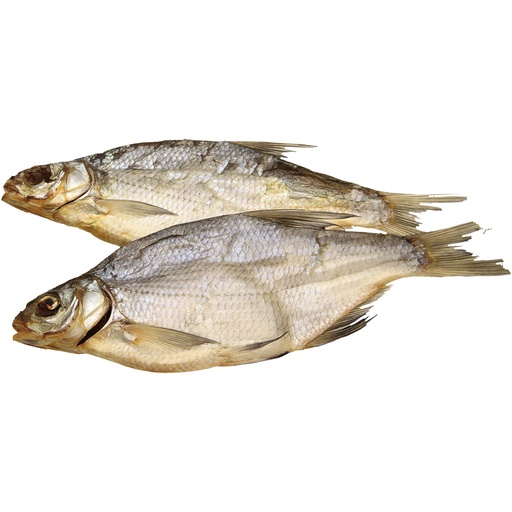 Gedroogde en gezouten brasem, niet schoongemaakt