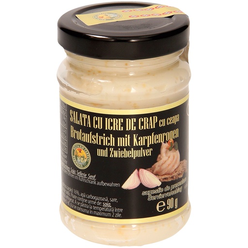 Boterhamspread met karperscharen en uienpoeder "Salată cu ic