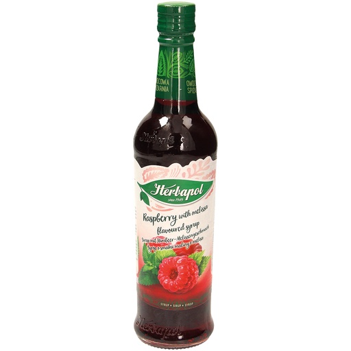 Siroop met framboos-melisse smaak