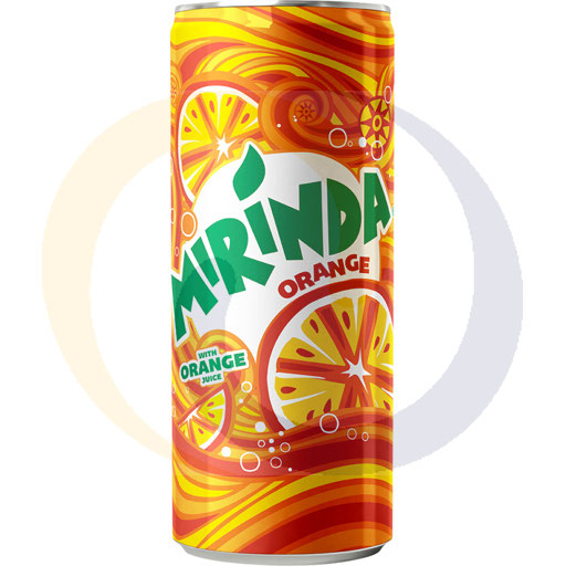 Koolzuurhoudende drank. Mirinda Oranje blik 0,33l/24st. Peps