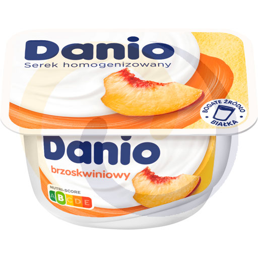 Danone Homogene kaas Danio perzik 130g