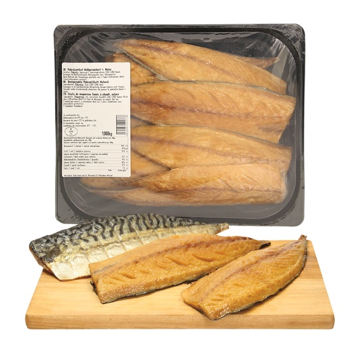 Makreelfilet heetgerookt, "natuur"
