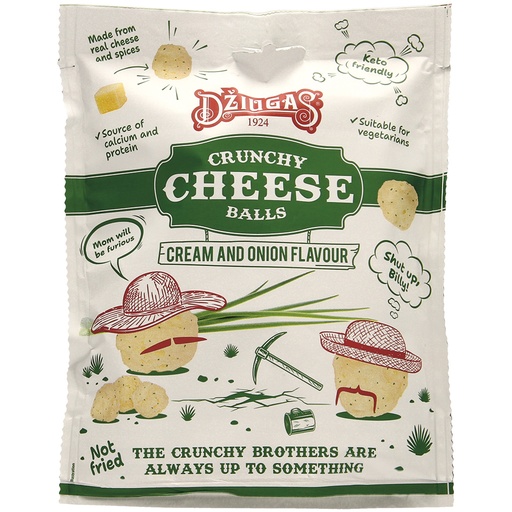 Kaas snacks met room- en uigensmaak