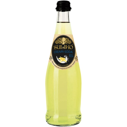 "SULIKO" Koolzuurhoudende verfrissende drank met Cream-Soda