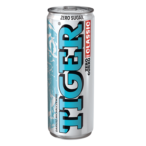 Tiger nul cukru of smaku klassieke puszka