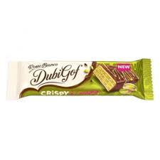 Dantrade wafel rosso bianco dubigof pistache 35g