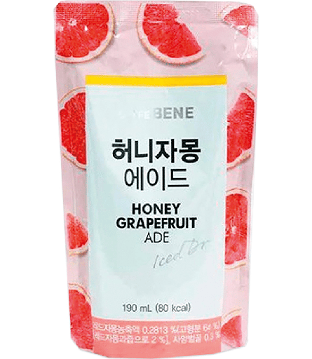 Verfrissende drank met Grapefruitsmaak