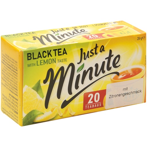 "Just a minute – Black tea with lemon taste" - Ароматизирова