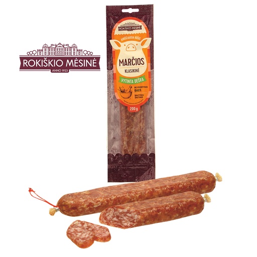 Rauwworst "Marcios" met vleesaroma en gehydrolyseerd plantaa