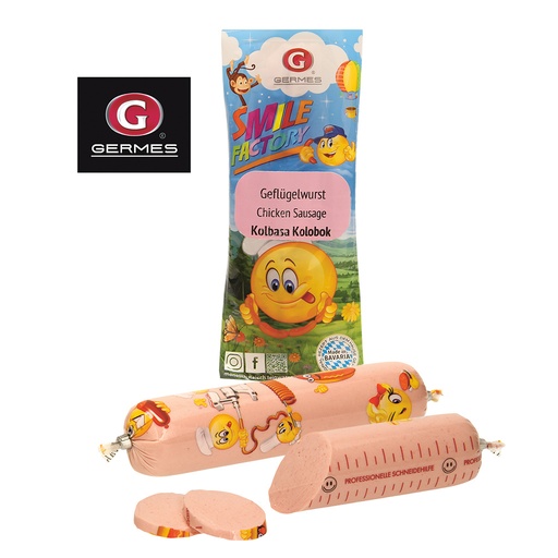 Vleesworst van gevogelte met drinkwater en aardappelzetmeel