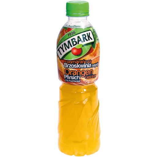 Verfrissingsdrank met sinaasappel- en perziksap uit fruitsap