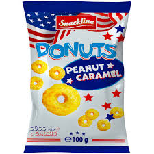 Donut Ringen Karamel-Pinda 100g
