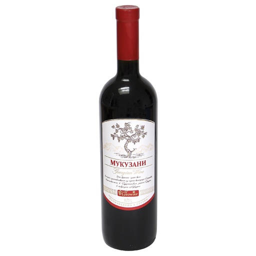 "Mukuzani" вино из Грузии красное, сухое 12% алк.