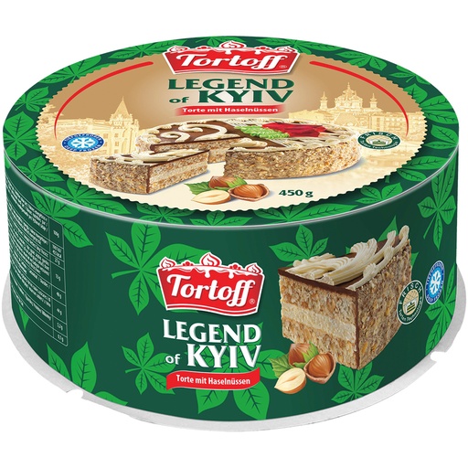 "TORTOFF" Торт Легенда Киева с фундуком замороженный