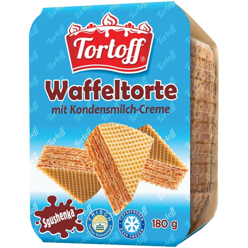 "TORTOFF" Waffeltorte met gecondenseerde melkroom 87,2%, die