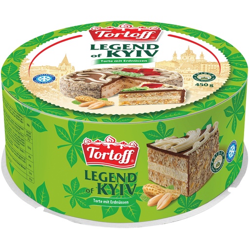 "TORTOFF" Торт Легенда Киева с арахисом замороженный