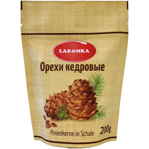 Pijnboompitten (Pinus Sibirica) in schil