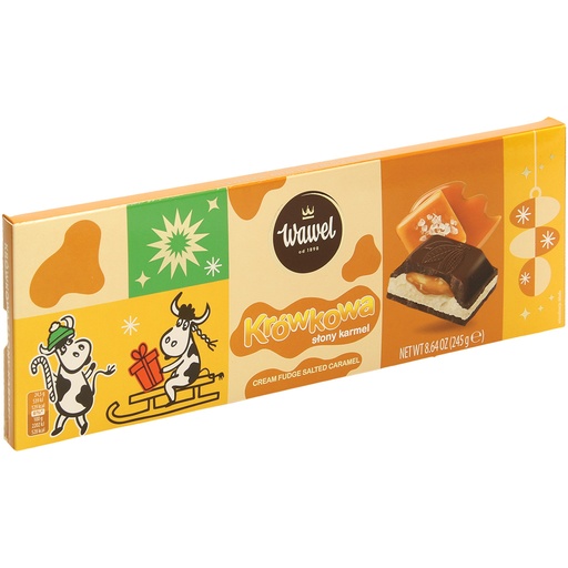 Krowkowa steenzout karamel chocolade met melk- en gezouten k