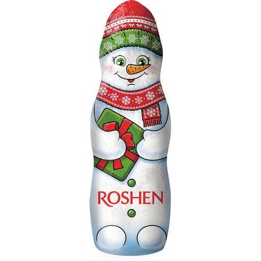 Melkchocolade holle figuur "Sneeuwpop ROSHEN".