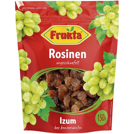 Rozijnen, ongezwaveld