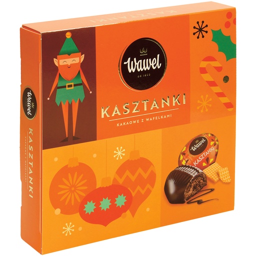 "Kasztanki" Pralines met een cacao-houdende vulling (57%), m