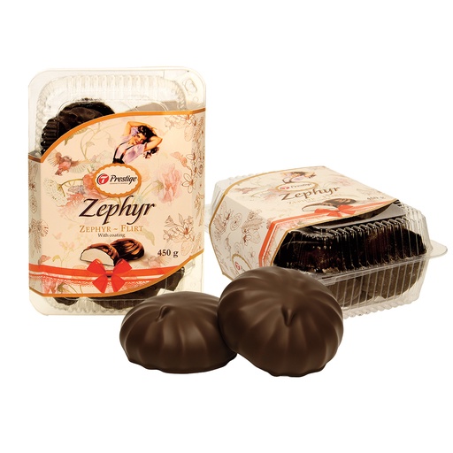 Schuimsuikergoed met vanillesmaak omhuld met cacao-vetglazuu