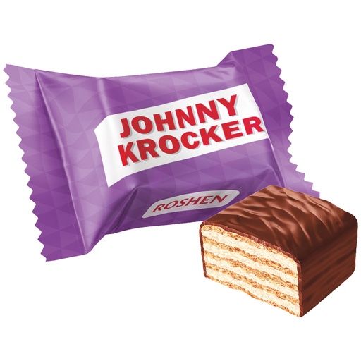 Johnny Krocker melk wafels met melkcrème 49% en cacao-vetgla
