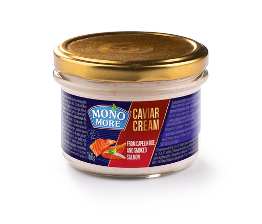"MONO MORE" Broodbeleg met Capelin-kaviaar 40% en gerookt