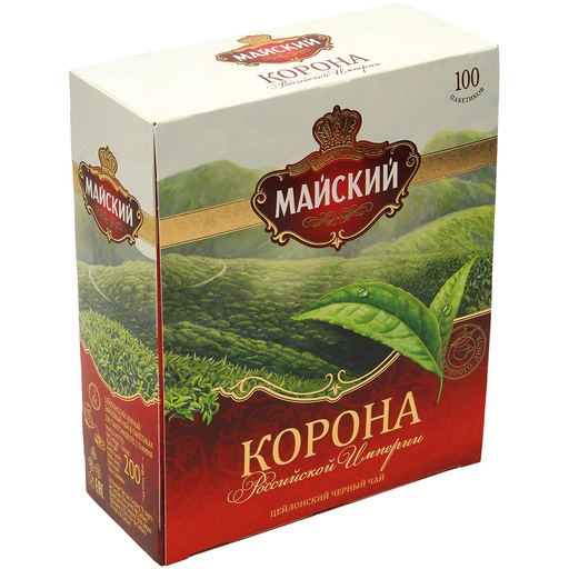 Zwarte Ceylon Thee "Korona van het Russische Rijk" 100Btl.