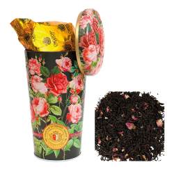 Chelton Blumenvase Rosen zwarte losse thee