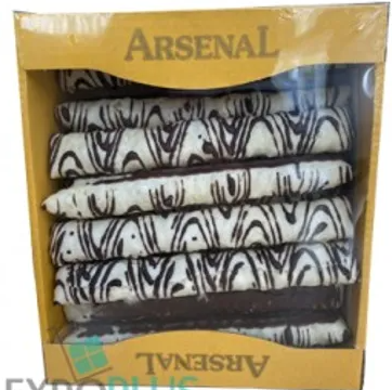 Arsenal conepuff met witte decoratie 200g