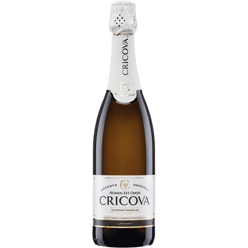"CRICOVA" Игристое вино, белое, полусухое, 12,5% алк.