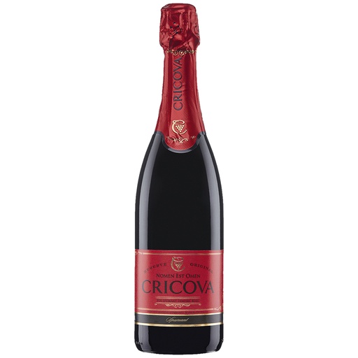 "CRICOVA" Игристое вино, красное, полусухое, 12,5% алк.