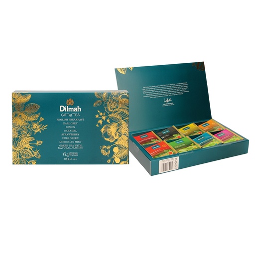 Mix van 8 theesoorten van groene en zwarte thee, gearomatise