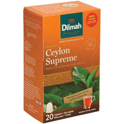 Zwarte thee uit Ceylon 20 x 2g