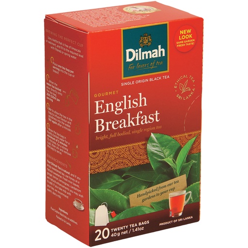 Zwarte thee uit Ceylon in theezakjes