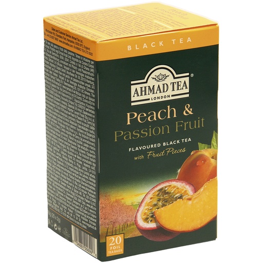 Чай-Ахмад черный с ароматом персика и маракуя