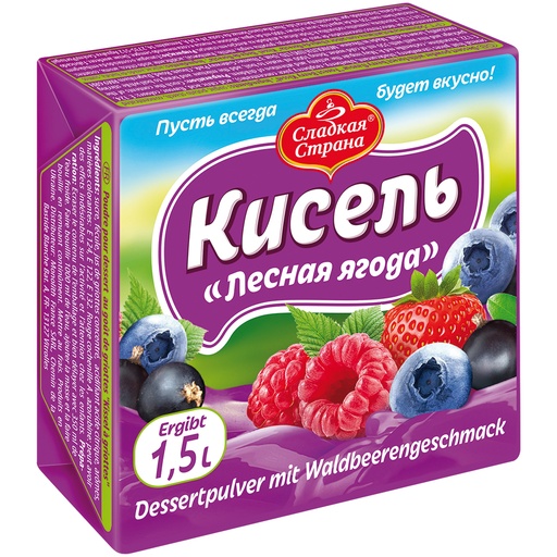 "SLADKAYA STRANA" Кисель Лесная ягода