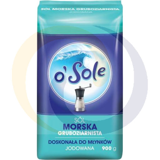 Грубая йодированная морская соль o`Sole 0,9 кг Cenos