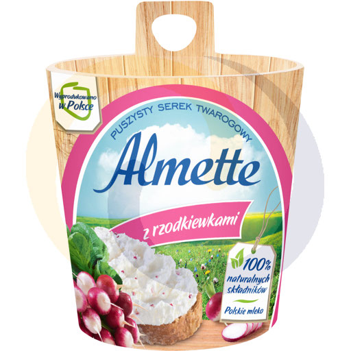 Алметте с редисом Пуховатый творог 150 г