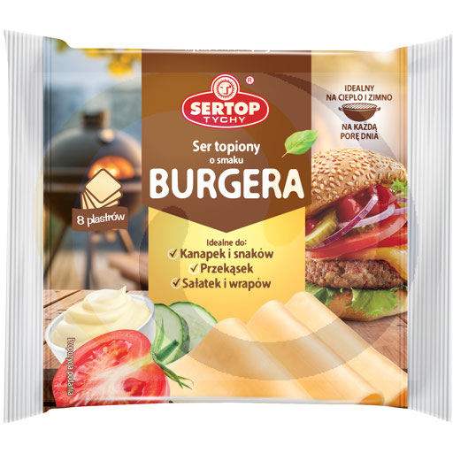 Verwerkte kaas hamburger smaakplakjes 130g
