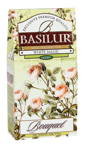 Theemelange van Groene Ceylon- en Oolongthee "White Magic", geparfumeerd - Melk