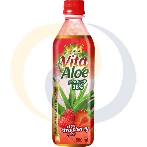 Aloe drankje 38% Aardbei Vita Aloe 0,5l Allcor